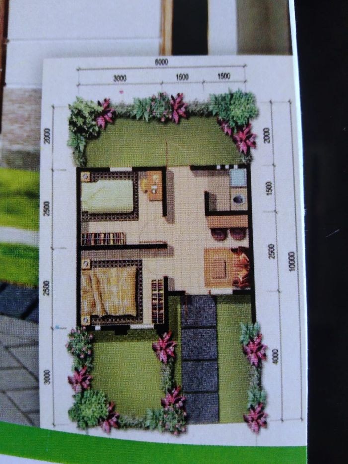 foto denah rumah tipe 27 perumahan AR-ROYYAN PROPERTY TAHAP 3