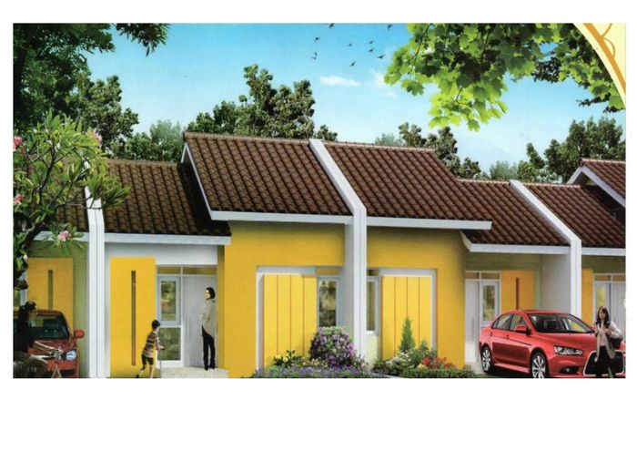 foto tampak rumah tipe PMK 2023 perumahan Villa Setu Permai 1
