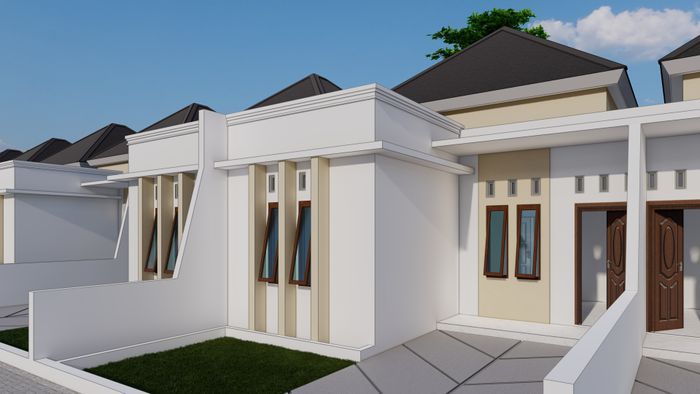 foto tampak rumah tipe 36/78 ( 2023 ) perumahan Royal Residence