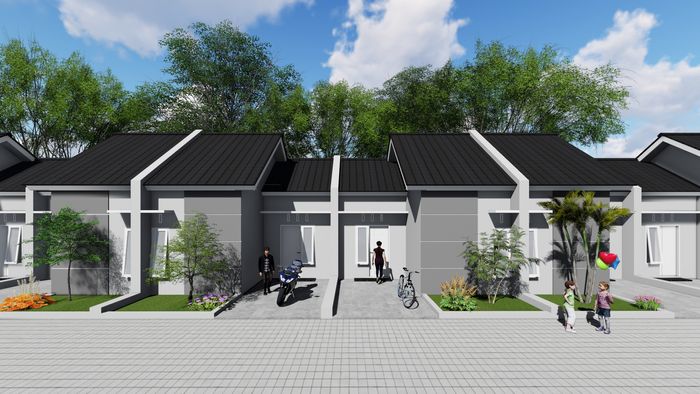 foto tampak rumah tipe 30/60 perumahan PERUMAHAN BHAYANGKARA RESIDENCE 2
