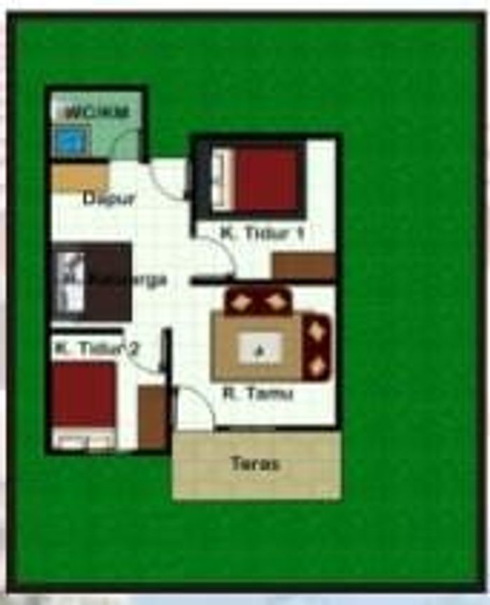 foto denah rumah tipe 36 perumahan perumahan mutiara gading
