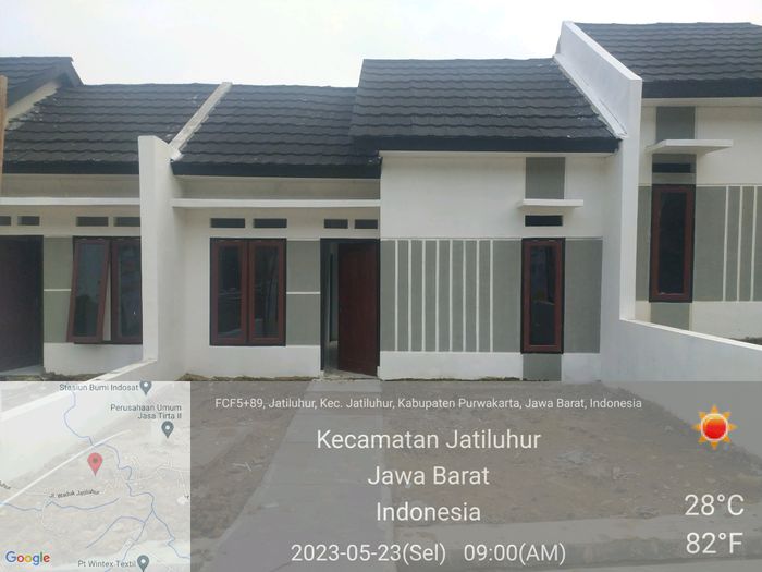 foto tampak rumah tipe 30 / 60 perumahan Bukit Jatiluhur Asri