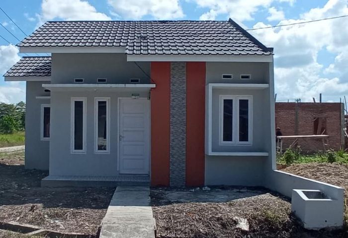 foto tampak rumah tipe 36 subsidi 2023 perumahan Bumi Kubang Raya Tahap II