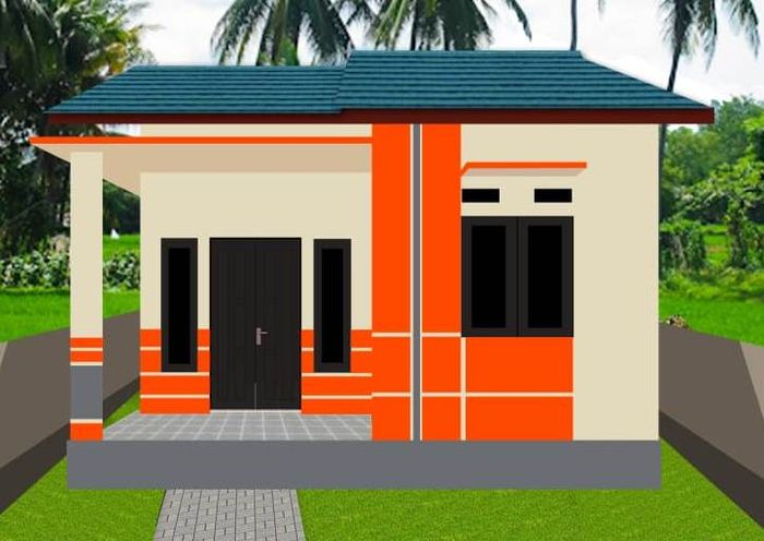 foto tampak rumah tipe 36 perumahan Garden Mas 9 Tahap 2