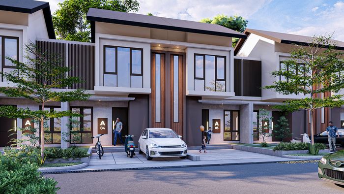 foto tampak rumah tipe ZURICH perumahan GRIYA WARINGIN INDAH (TAHAP 2)