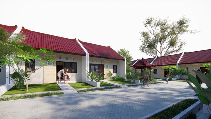 foto tampak rumah tipe NEW BARONG perumahan TAMAN BUKIT NIRWANA