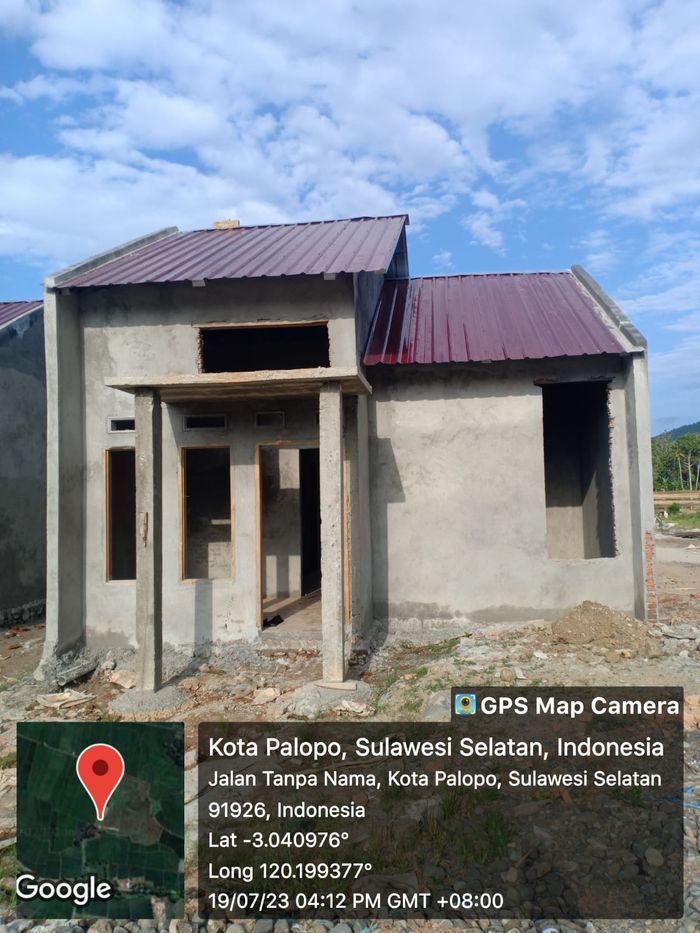 foto tampak rumah tipe 36 perumahan HARMONI SONGKA