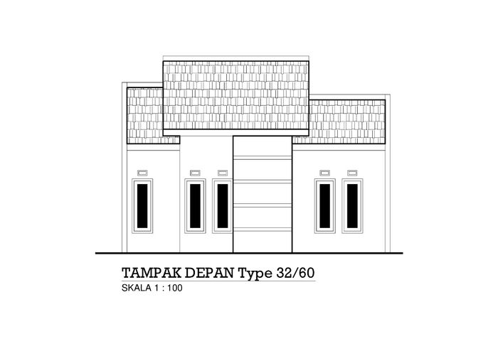 foto tampak rumah tipe E perumahan Nguter Permata Asri