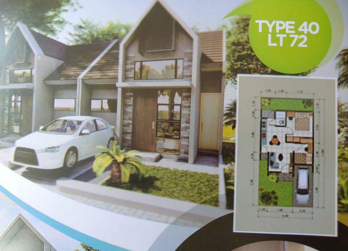 foto denah rumah tipe 40 perumahan ZIAN ISTANA RESIDENCE