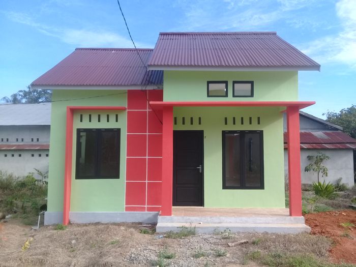 foto tampak rumah tipe Cahya Permata 4 subsidi perumahan CAHYA PERMATA 4