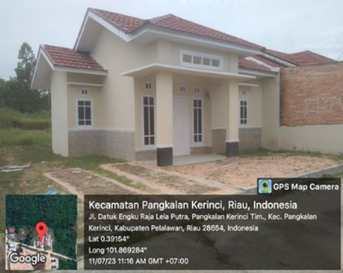 foto tampak rumah tipe 36 perumahan Mutiara Kerinci Residence