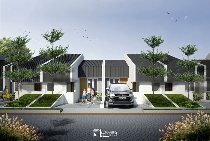 foto tampak rumah tipe 30 perumahan Adara Park 2