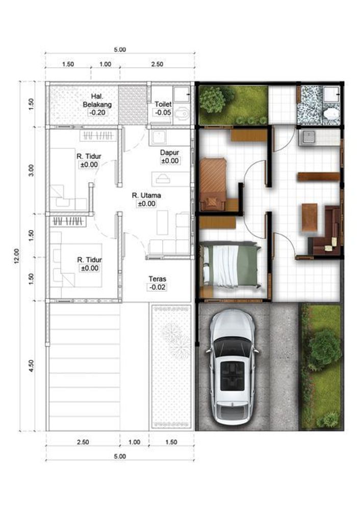foto denah rumah tipe 31/75 Per 5 Jan 2023 (223) perumahan Alam Sanggar Indah