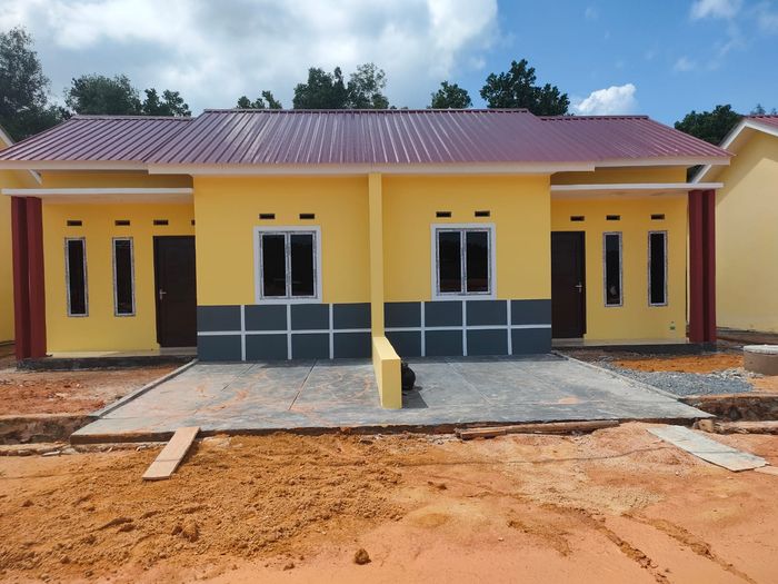 foto tampak rumah tipe 36/105 perumahan PERUMAHAN BINTAN TAMAN DELI