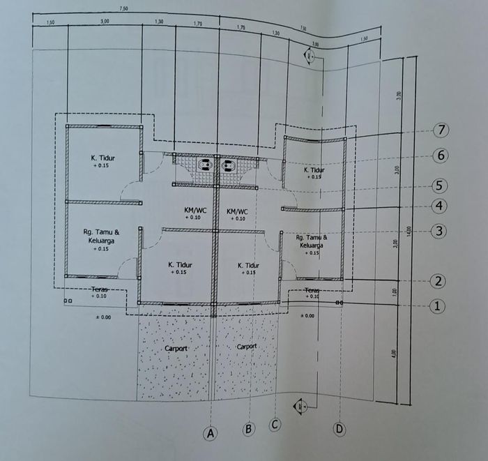 foto denah rumah tipe 36/105 perumahan PERUMAHAN BINTAN TAMAN DELI