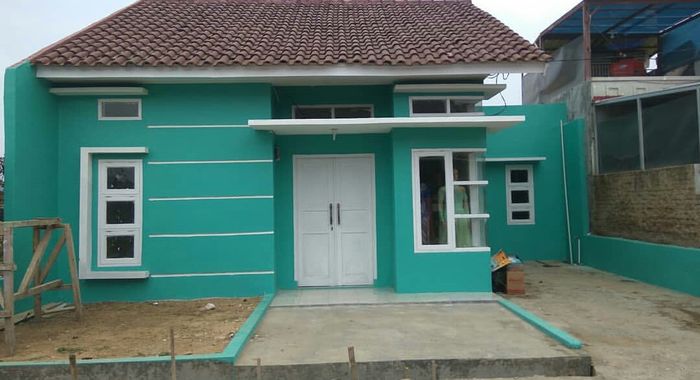 foto tampak rumah tipe 50 perumahan Green pawenang tahap II