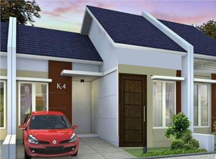 foto tampak rumah tipe 36/60 perumahan Griyo Afa Pesona Munjungagung