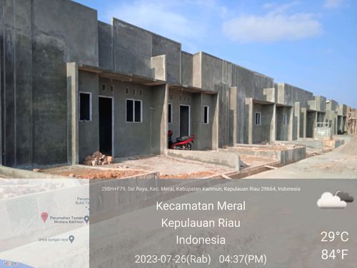 foto posisi tengah perumahan Araya Residence