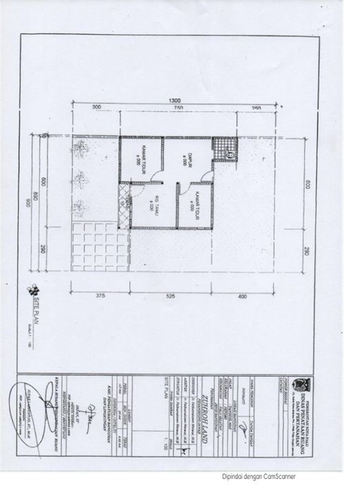 foto denah rumah tipe 36 ( 100 ) perumahan Perumahan Zuhroh land