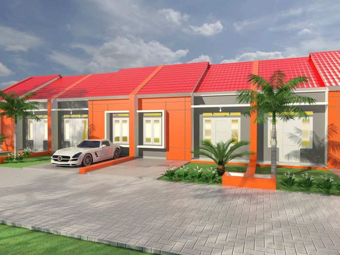 foto tampak rumah tipe 36/90 m² perumahan PANORAMA GARDEN