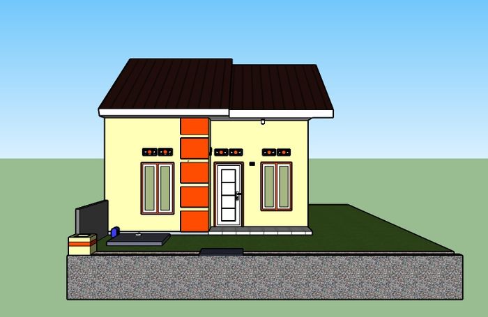 foto tampak rumah tipe 36 perumahan CiRa Residence 2