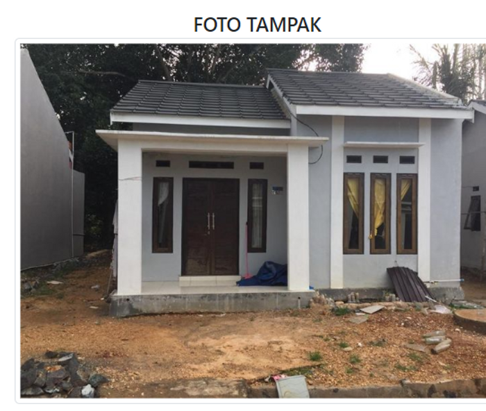 foto tampak rumah tipe 36 (2023) perumahan RAJA INDRASARI BLOK G