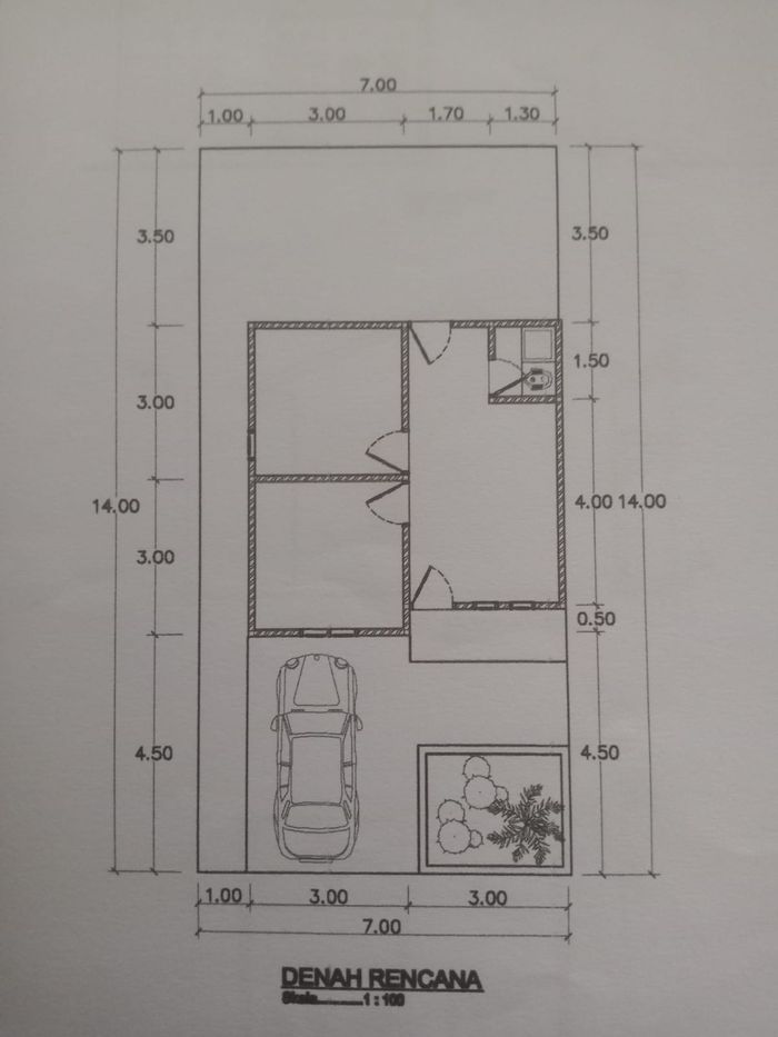 foto denah rumah tipe 36 perumahan GRIYA ABDI SEMPURNA 2