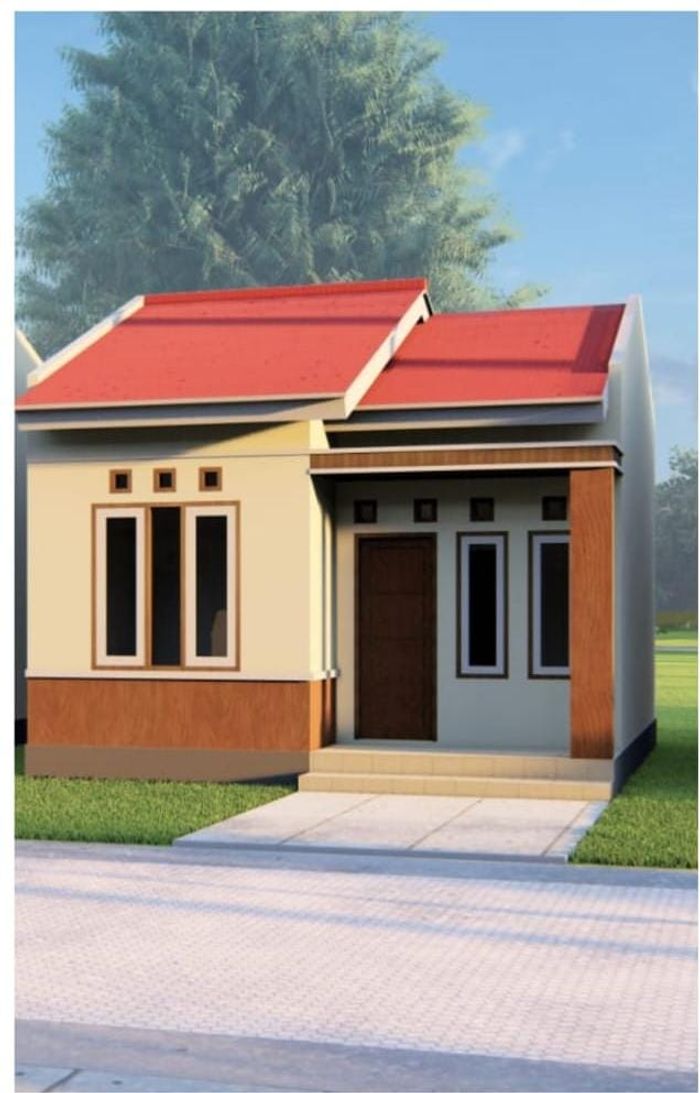 foto tampak rumah tipe 36 perumahan VILLA INDAH BALANDETE TAHAP 2