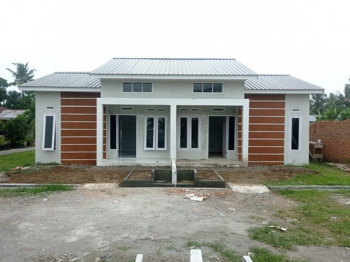 foto tampak rumah tipe 36 perumahan BAITUSSALAM RESIDENCE TAHAP 2
