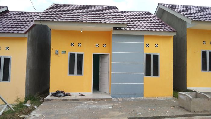 foto tampak rumah tipe 36/84 perumahan GREEN ASRI RESIDENCE