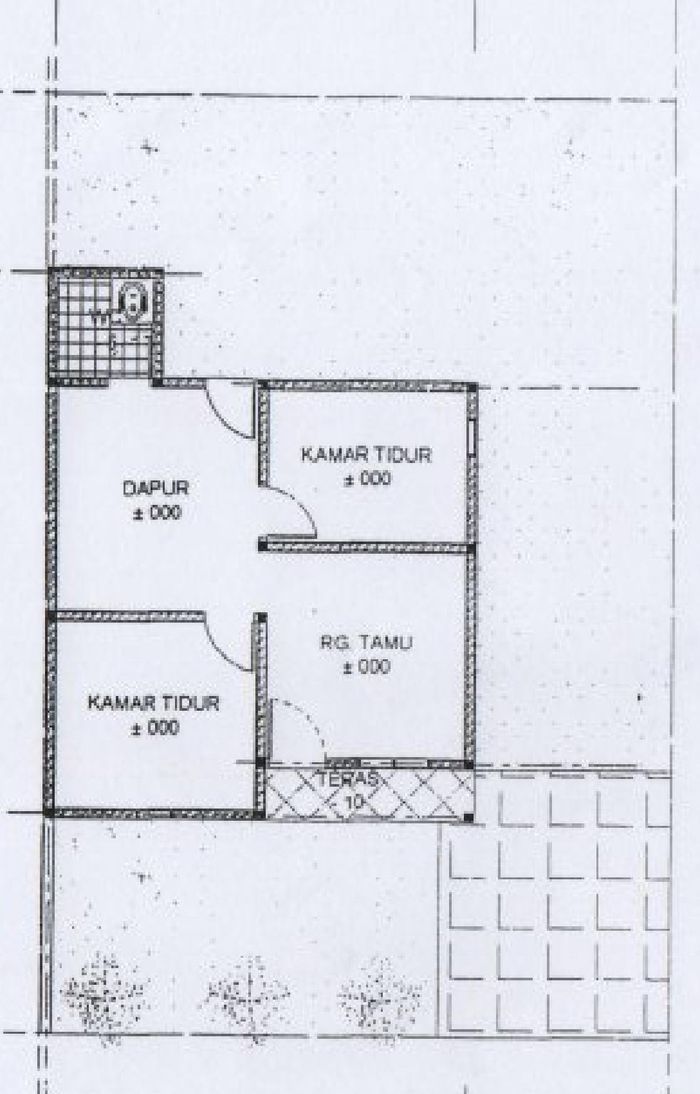 foto denah rumah tipe 36 BR perumahan Perumahan Gemilang Mamboro