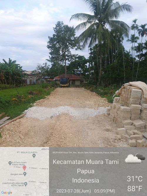 foto posisi tengah perumahan Mutiara Koya Timur