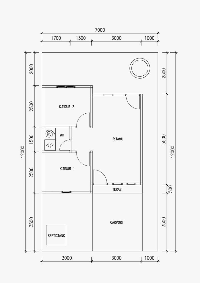 foto denah rumah tipe 36 perumahan PELANGI PRIMA 2