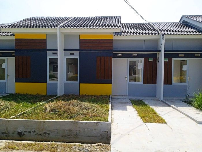 foto tampak rumah tipe SUBSIDI 2023 perumahan Permata Harmoni Karawang