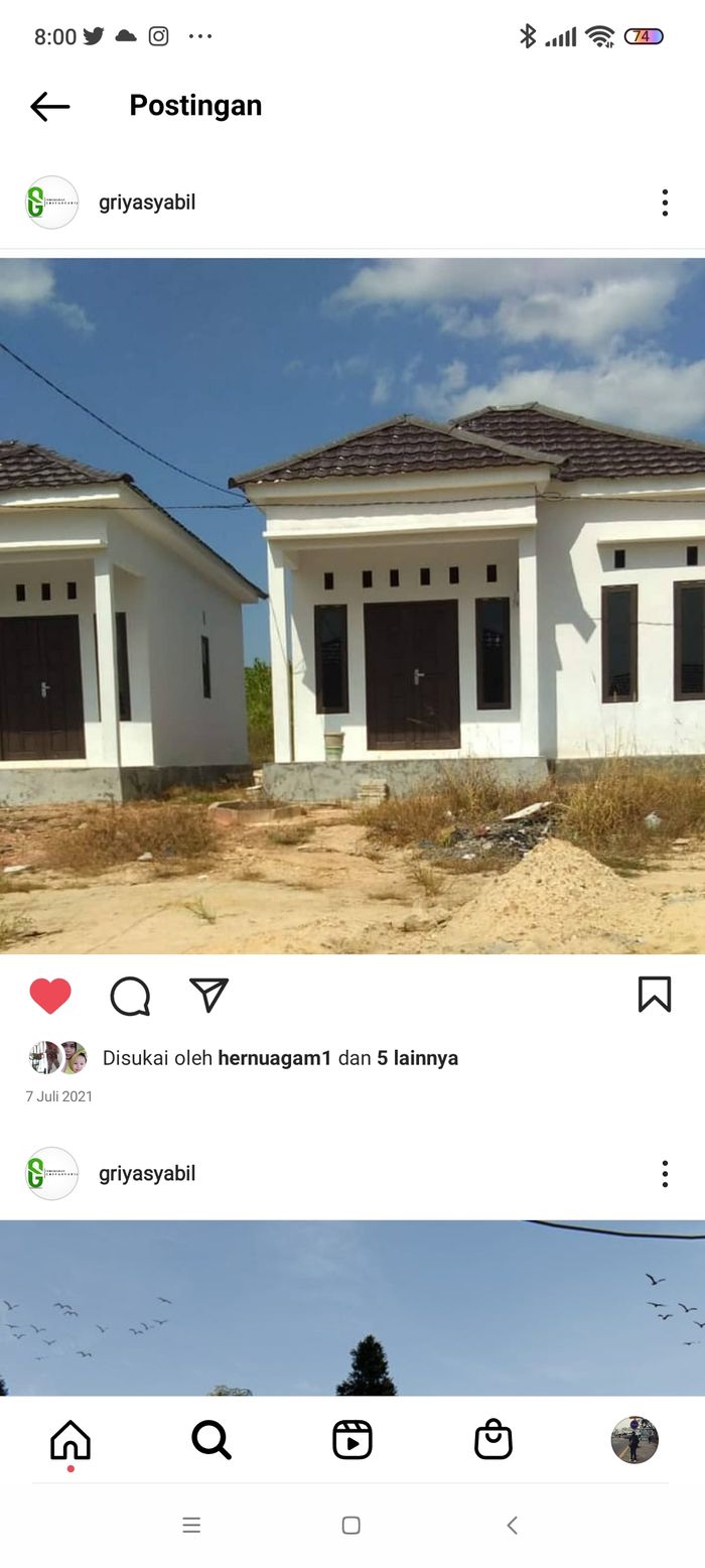 foto tampak rumah tipe 36 / 2023 perumahan PERUMAHAN GRIYA SYABIL SUNGAI SIPAI 1