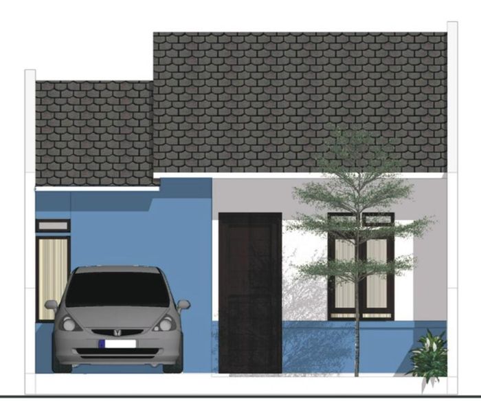 foto tampak rumah tipe 30/60 perumahan DUTA FIRDAUS RESIDENCE