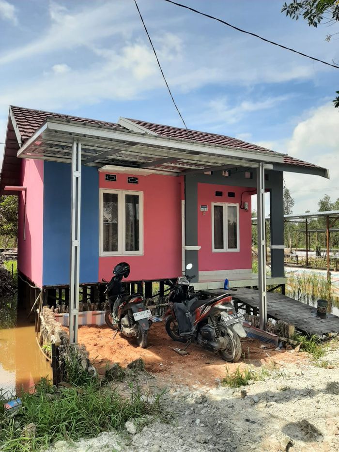 foto tampak rumah tipe 36 /150 Harga 164jt perumahan Aufa Sejahtera