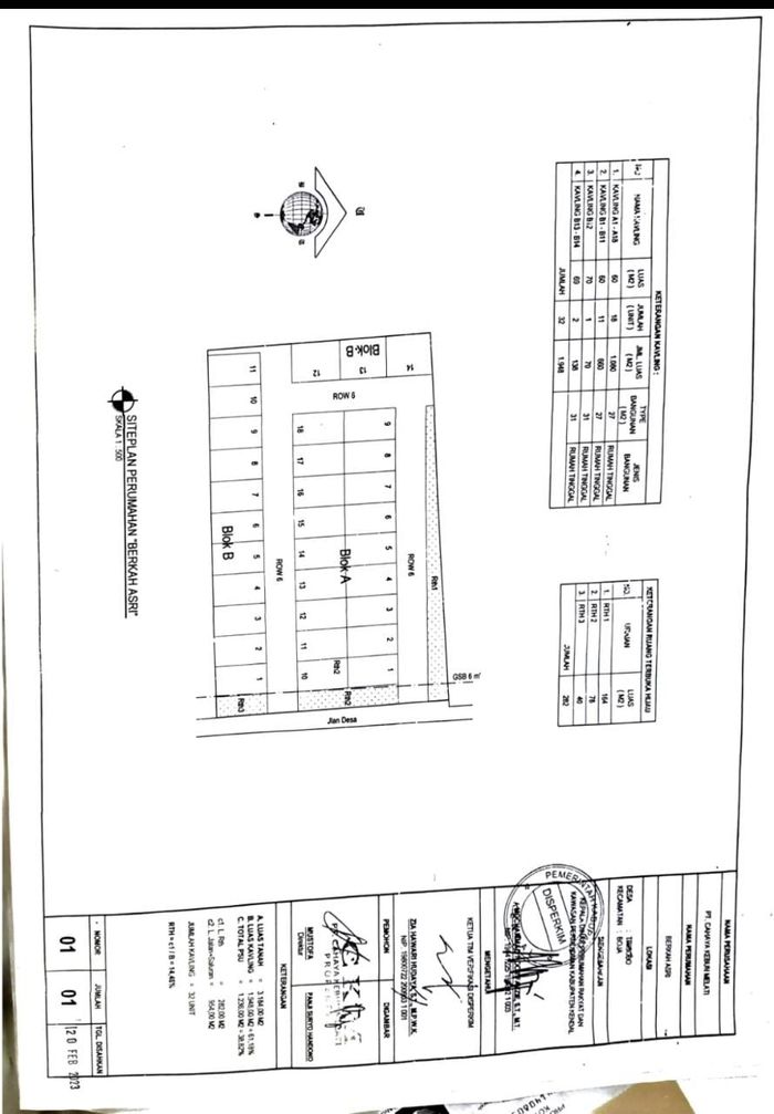 foto denah rumah tipe 27/60 perumahan Perumahan Berkah Asri Type 27