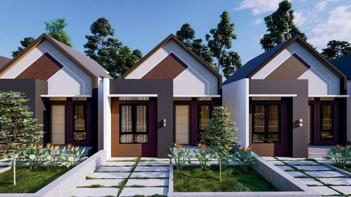 foto tampak rumah tipe 27/72 perumahan GRAHA JATIALAM