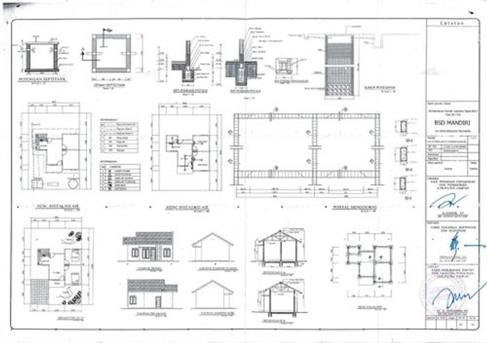 foto denah rumah tipe 36 harga 2023 perumahan BSD MANDIRI