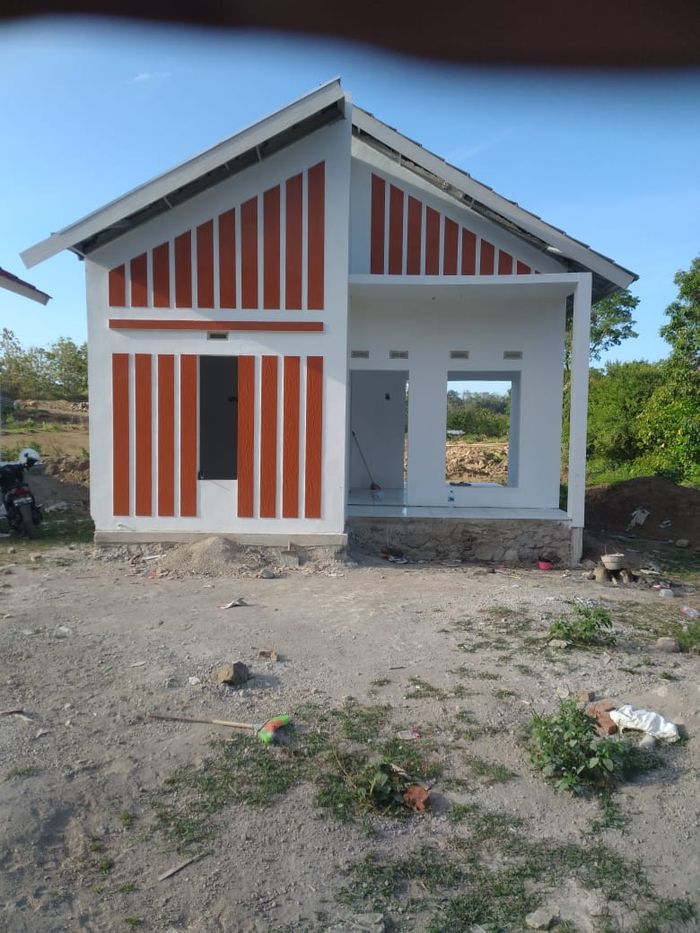 foto tampak rumah tipe 36 perumahan Apernas salwa residence