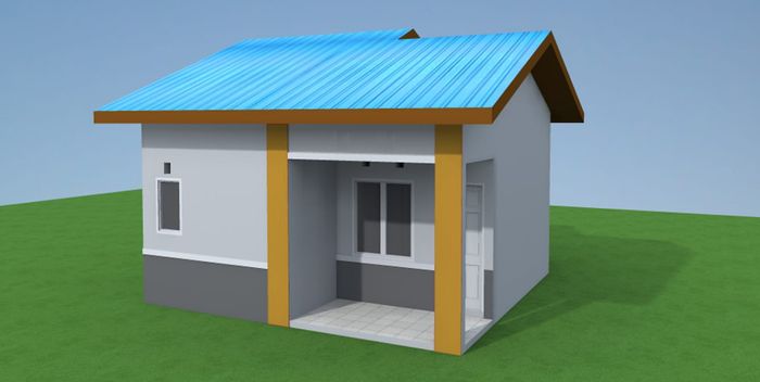 foto tampak rumah tipe 36 SUBSIDI 2022 perumahan RUMAH KHARISMA KOKA