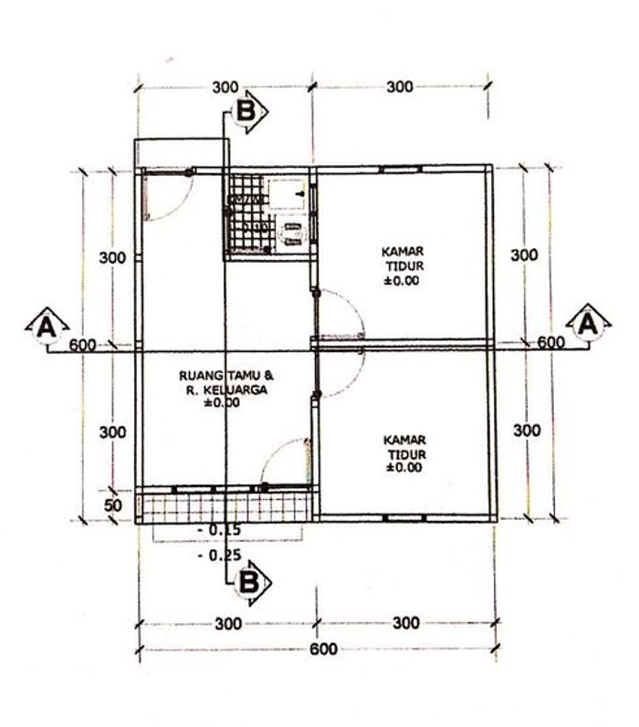 foto denah rumah tipe RSH 36 perumahan GRIYA MEKAR SARI 10
