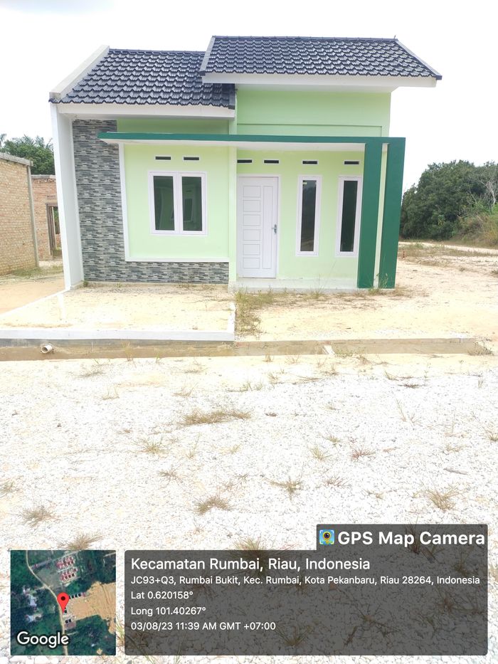 foto tampak rumah tipe 36 perumahan PEKERJA SAWIT ASRI
