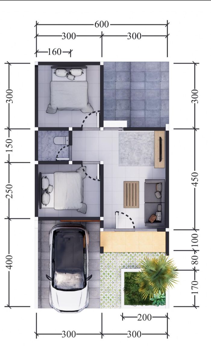 foto denah rumah tipe 36 perumahan GREEN MADINA 2 TAHAP 2