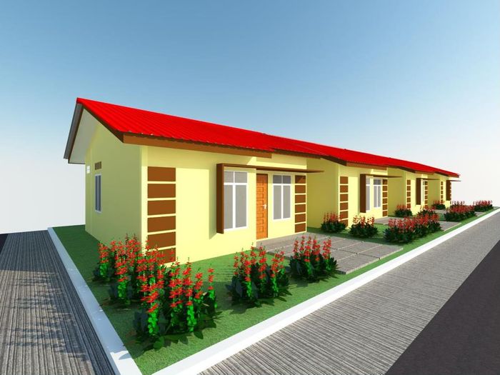 foto tampak rumah tipe 36/90 perumahan MEKAR SARI RESIDENCE