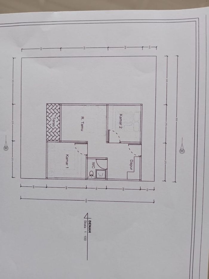 foto denah rumah tipe 36 perumahan Bumi Langgeng Sejahtera 3 Tahap 2