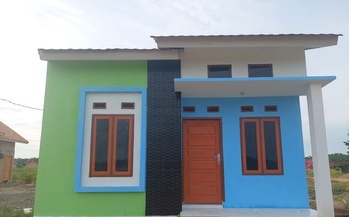 foto tampak rumah tipe RSH 36 Update perumahan PESONA INDAH