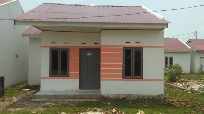 foto tampak rumah tipe 36/120 perumahan Ipuh Graha Residence