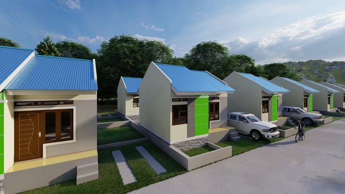 foto tampak rumah tipe rumah T 36/126 M2 perumahan PERUM JANNATI #3 BHAYANGKARA RESIDENCE KOYA KOSO